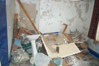 Bedroom rubble